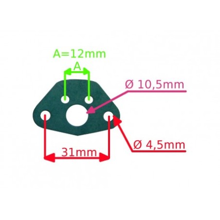 Carburettor gasket ORIGINAL STIGA brushcutter trimmer 118801522/0 | Newgardenstore.eu