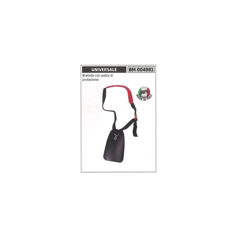 Bib harness with protective flap UNIVERSAL