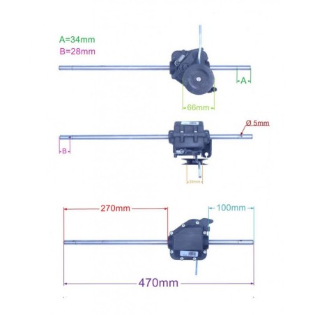 ORIGINAL STIGA EXCEL 50 - XSP55 cortacésped transmisión transmisión 81003106