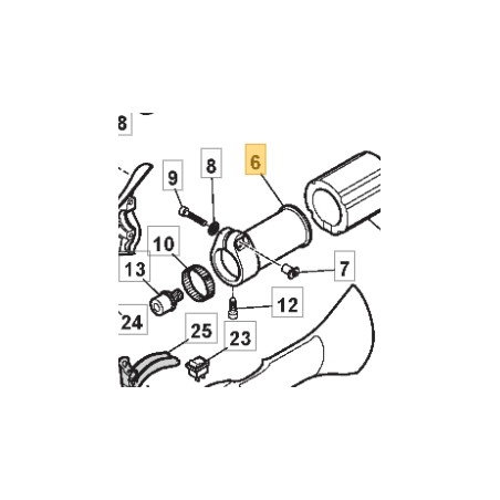 Hose support ORIGINAL STIGA brushcutter 28hd 323782003/0 | Newgardenstore.eu