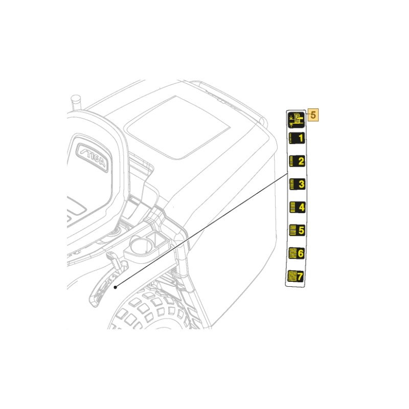 ORIGINAL STIGA Rasentraktor Mähwerk 1330m - 1538h 114363701/0