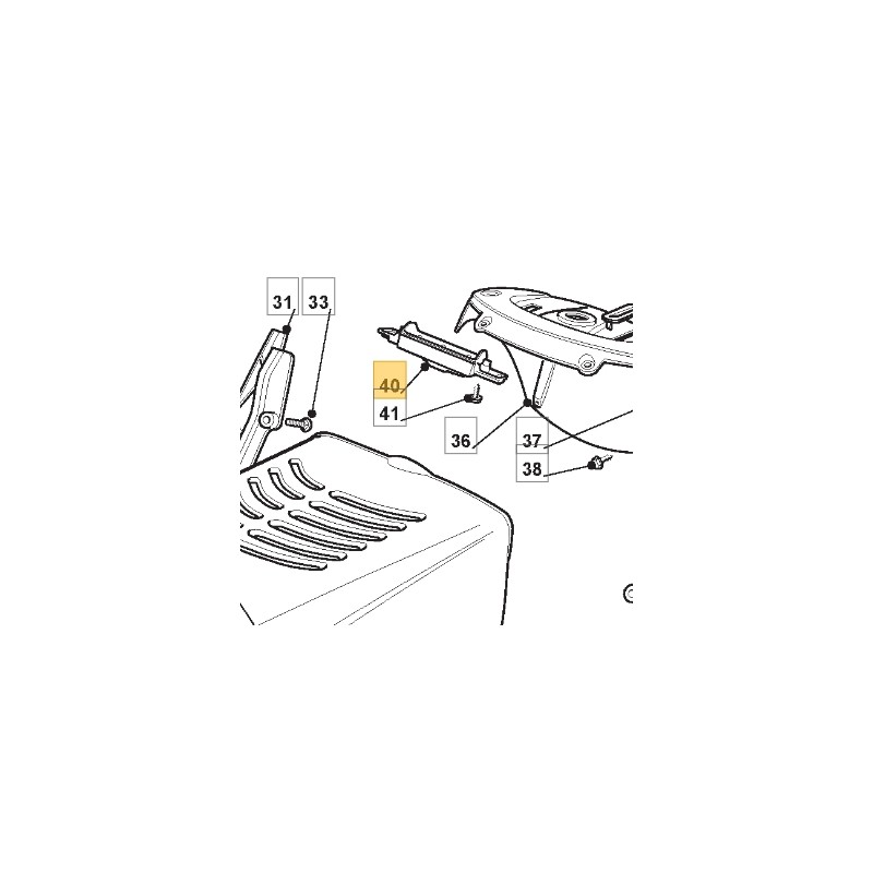 ORIGINAL STIGA Rasentraktor Mähwerk 1235m - bt92 325600074/0