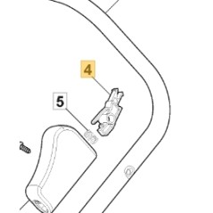 Handle pin fulcrum ORIGINAL STIGA cordless lawnmower 322230350/2 | Newgardenstore.eu