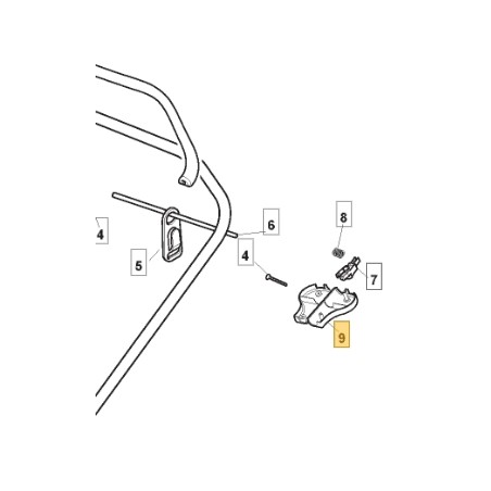 Support de poignée pour tracteur-tondeuse sans fil ORIGINAL STIGA 322785144/1 | Newgardenstore.eu