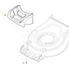 ORIGINAL STIGA cordless lawnmower mower front plate 322226288/0