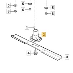 ORIGINAL STIGA 17 mm Messernabe Akku-Rasenmäher 322463190/0 | Newgardenstore.eu