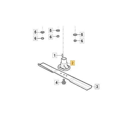 Mozzo lama Di 17 mm ORIGINALE STIGA rasaerba tagliaerba a batteria 322463190/0 | Newgardenstore.eu