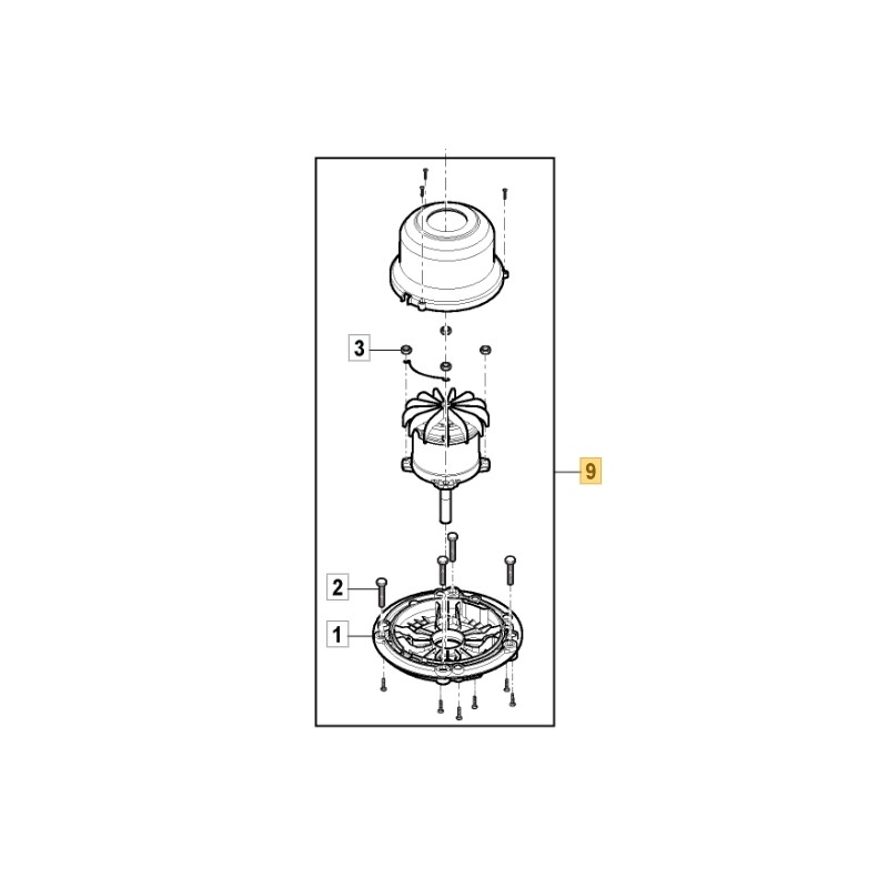 Moteur électrique ORIGINAL STIGA pour tondeuse sans fil 118811275/0