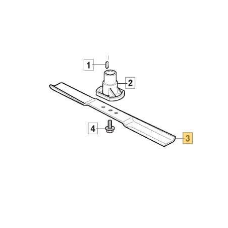 Lama mulching 410 mm ORIGINALE STIGA rasaerba tagliaerba a batteria 1111-9142-02 | Newgardenstore.eu