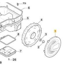 ORIGINAL STIGA robot cortacésped 200 mm cubierta a1500 322110844/0