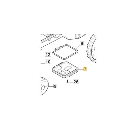 Coperchio batteria ORIGINALE STIGA robot tagliaerba rasaerba a1500 322110082/0 | Newgardenstore.eu