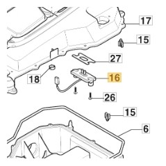 Sensore pioggia ORIGINALE STIGA robot tagliaerba rasaerba a1500 381100606/1 | Newgardenstore.eu