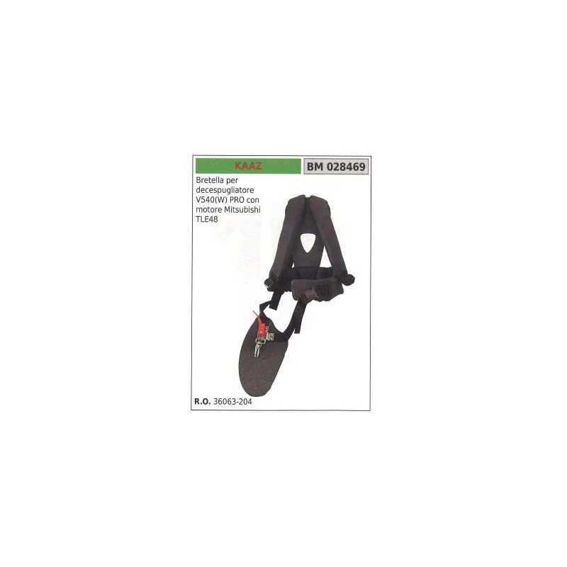 KAAZ V540(W) brushcutter harness