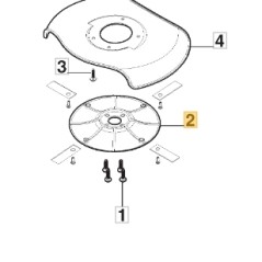 ORIGINAL STIGA 180 mm Messerteller ORIGINAL STIGA Roboter-Rasenmäher a1500 322465654/0 | Newgardenstore.eu