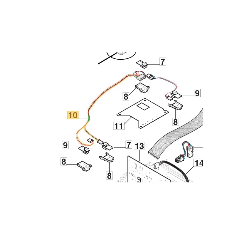 Sensor wiring harness ORIGINAL STIGA lawnmower robot mower a1500 122063023/0