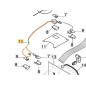 Mazo de cables del sensor ORIGINAL STIGA robot cortacésped a1500 122063023/0