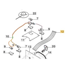 ORIGINAL STIGA robot lawnmower communication harness 122063027/0 | Newgardenstore.eu