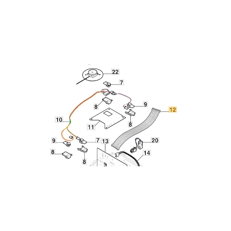 ORIGINAL STIGA robot lawnmower communication harness 122063027/0