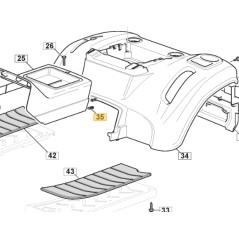 ORIGINAL STIGA lawn tractor parker double screw plate 112437506/0 | Newgardenstore.eu