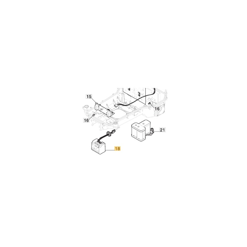 Kit contatti ricarica ORIGINALE STIGA robot tagliaerba a1500 rtk 381394804/3