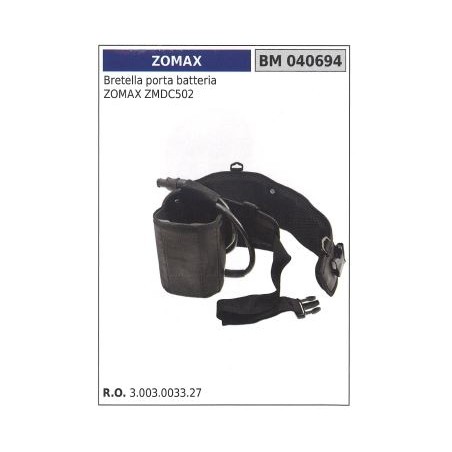 Bretella porta batteria ZOMAX ZMDC502 | Newgardenstore.eu