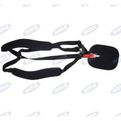 Bretelle professionnelle avec protection et attache rapide pour débroussailleuse P07086 | Newgardenstore.eu