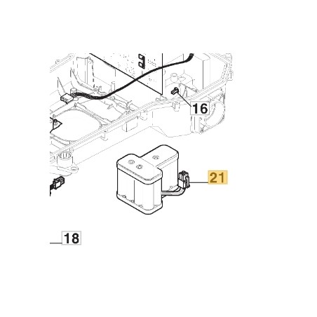 Pacco batteria 25 V - 2.0 Ah ORIGINALE STIGA a500 rtk robot rasaerba 381600620/0 | Newgardenstore.eu