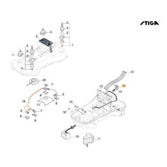 ORIGINAL STIGA a3000 - a5000 rtk Roboter-Rasenmäher Kabelbaum 122063051/0 | Newgardenstore.eu