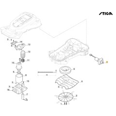 ORIGINAL STIGA a3000 rtk Roboter Rasenmäher Mäher 381395007/0 | Newgardenstore.eu