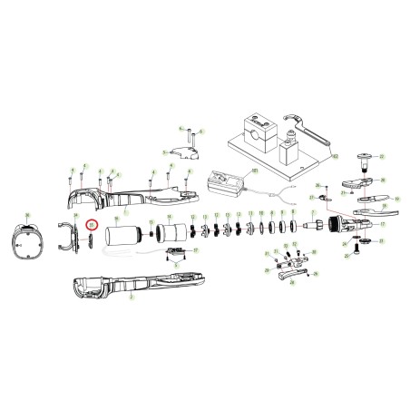 ORIGINAL ACTIVE interrupteur marche - arrêt pour ciseaux modèles tigercut 25 et 32 025592