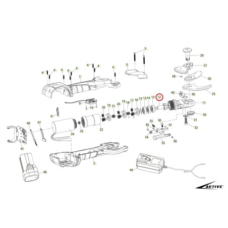 ORIGINAL ACTIVE tigercut 32 scissor pinion 026305 | Newgardenstore.eu