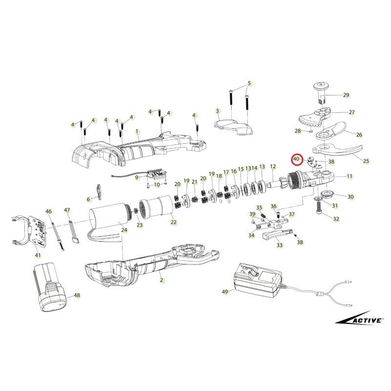 ORIGINAL ACTIVE tableau de commande de coupe ciseaux modèle tigercut 32 026317