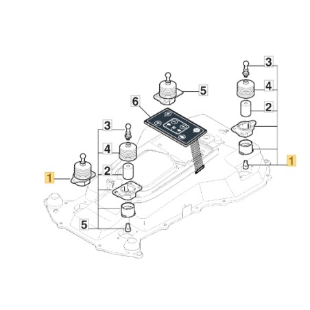 Mécanisme de levage Tondeuse robot STIGA ORIGINALE a1500 rtk 381394803/2 | Newgardenstore.eu