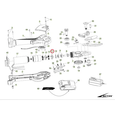 ORIGINAL ACTIVE tigercut 35 - 40 erste Stufe Satellitenstütze 025581 | Newgardenstore.eu