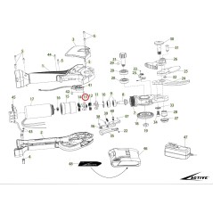 Supporto satelliti secondo stadio ORIGINALE ACTIVE forbice tigercut 35 -40 25595 | Newgardenstore.eu