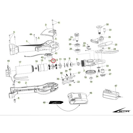 Satellitenhalterung zweite Stufe ORIGINAL ACTIVE tigercut 35 -40 Schere 25595 | Newgardenstore.eu