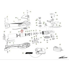 ORIGINAL ACTIVE Getriebe Scherenmäher Modelle tigercut 35 - 40 025772 | Newgardenstore.eu