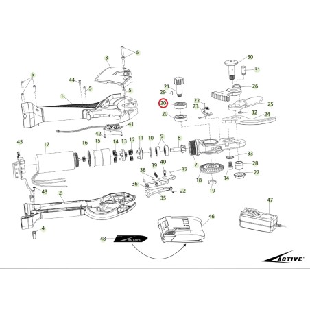 ORIGINAL ACTIVE tigercut 35 ciseaux roulement à billes 6900 025954 | Newgardenstore.eu