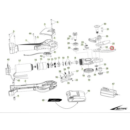 Scie à ciseaux à lame fixe ORIGINAL ACTIVE modèle tigercut 35 025965 | Newgardenstore.eu