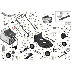 ORIGINAL ACTIVE cable de tracción autopropulsado cortacésped modelos 5400 - 5800 050383 | Newgardenstore.eu