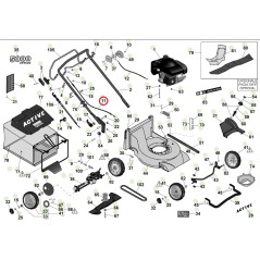 Cavo comando freno ORIGINALE ACTIVE rasaerba tagliaerba 5000sb 050095