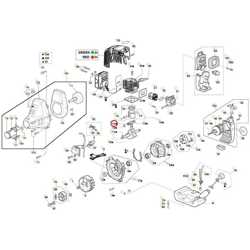 ORIGINAL ACTIVE piston roller cage freetime 2.5 022106