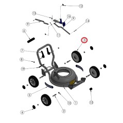 ORIGINAL GRIN lawnmower mower wheel bearing 12 x 28 x 8 mm PRT-1345