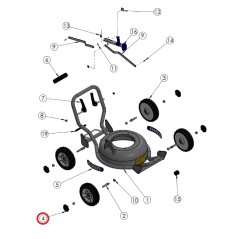 Capuchon de roue Tondeuse ORIGINAL GRIN hm37 - hm46 PRT-0073