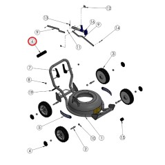 ORIGINAL GRIN lawn mower wheel cover bm37-82v - hm37 - hm46 PRT-0075 | Newgardenstore.eu