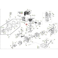 Guarnizione cilindro ORIGINALE ACTIVE decespugliatore modelli 2.5 - 2.9 022115