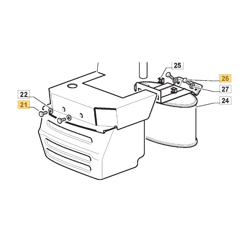 Vis ORIGINAL STIGA pour tracteur de pelouse 1228h - 1328h - 1436h 112792611/0