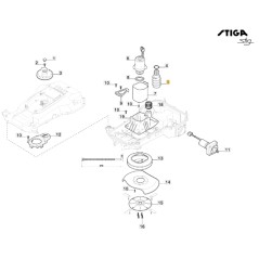 ORIGINAL STIGA Rasentraktor Mähmesser Einstellschraube stig 322784956/0