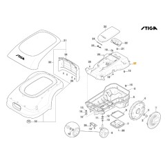 ORIGINAL STIGA robot lawnmower mower stig300 322110197/0