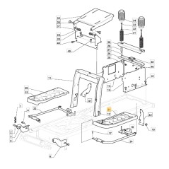 Pedana sinistra ORIGINALE STIGA trattorino tagliaerba 1330m - 1430h 325500043/1 | Newgardenstore.eu